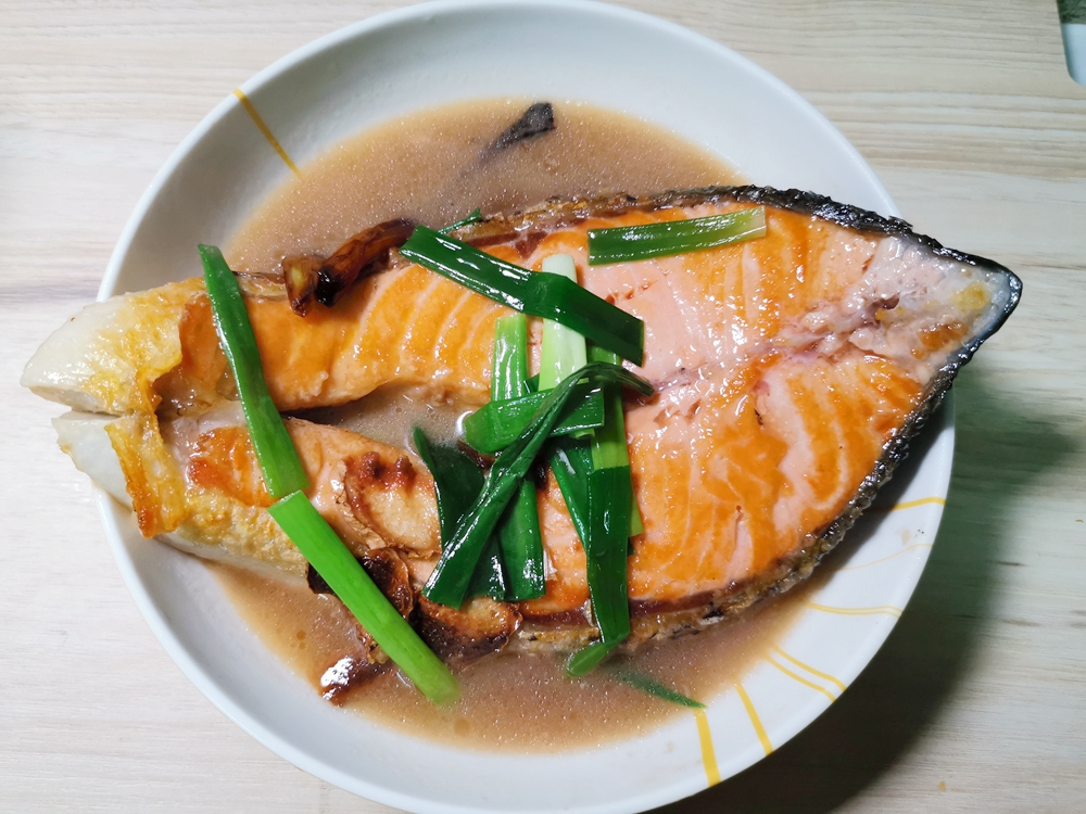蔥燒鮭魚／醬燒鮭魚／鮭魚料理／鮭魚食譜 @我眼睛所看見的世界（Fly&#039;s Blog）