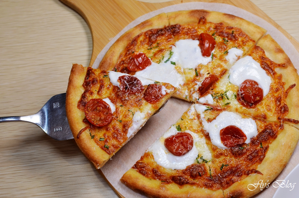 義大利米蘭手工窯烤披薩，馬卡龍披薩太奢侈了啦，好看又好吃！ @我眼睛所看見的世界（Fly&#039;s Blog）